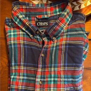 Chaps Men's Multicolor Plaid Flannel Performance Shirt
